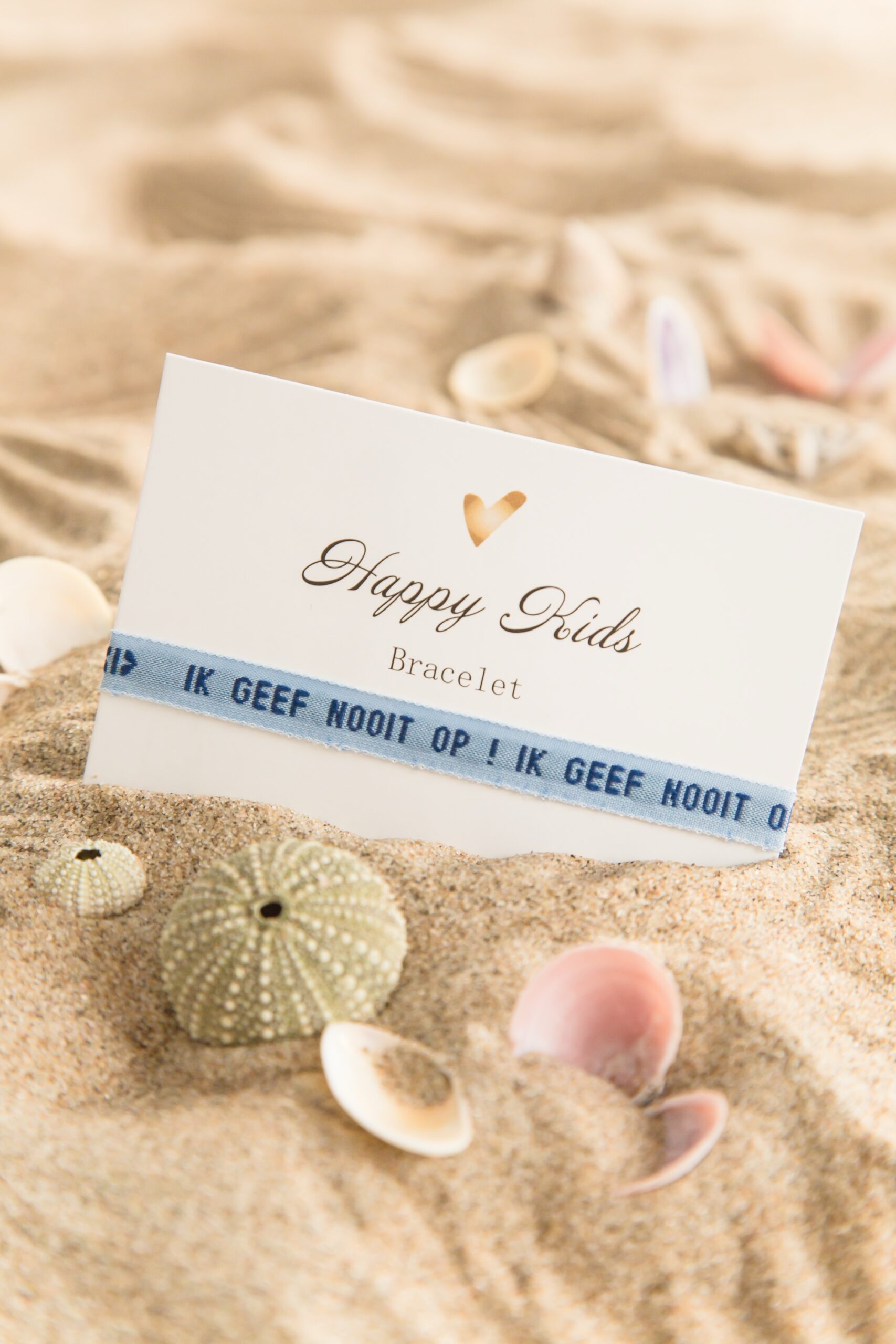 Armbandje Kids Ik geef nooit op roze - Image 2