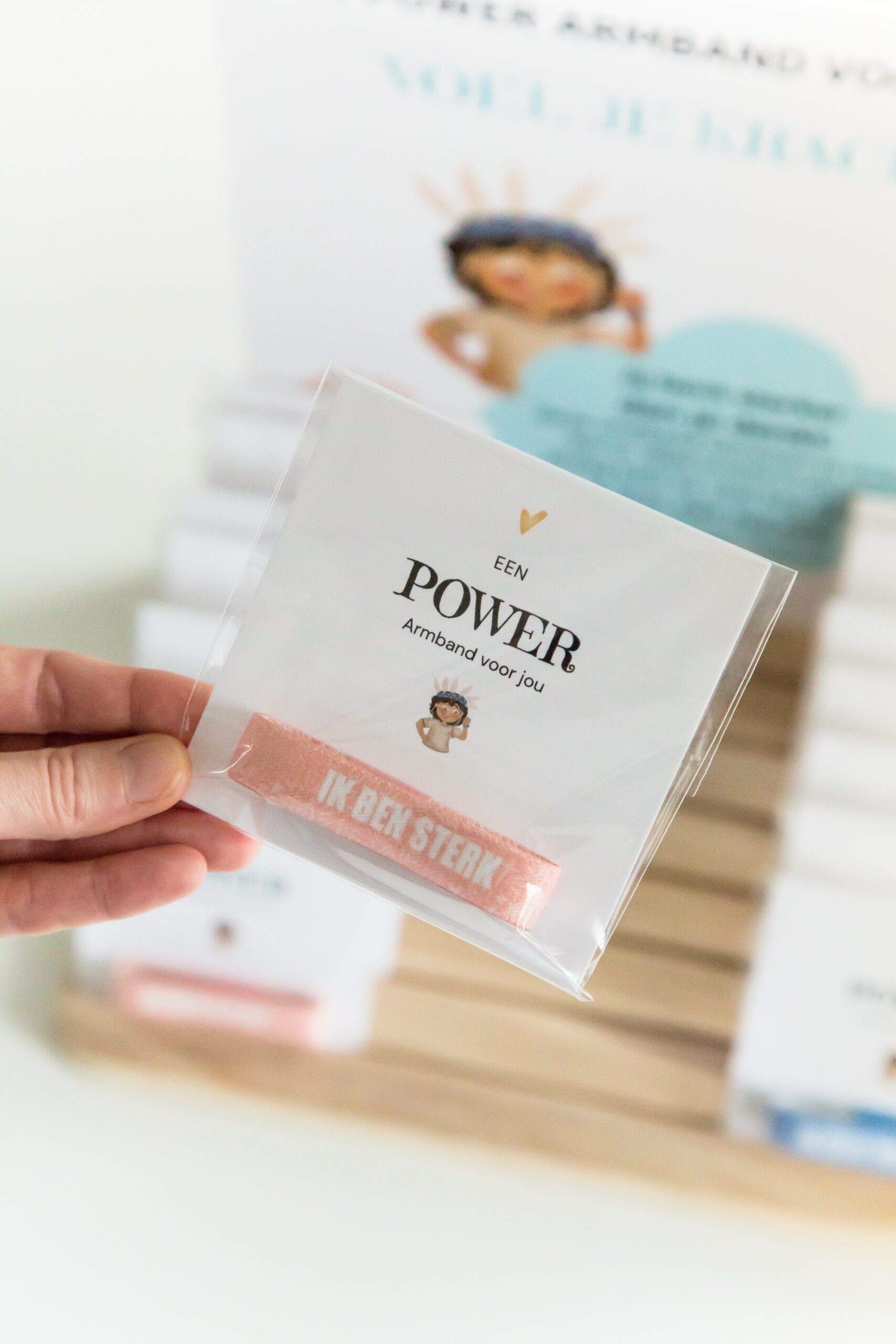 Kinder Armband Power
Ik ben Sterk roze kopie